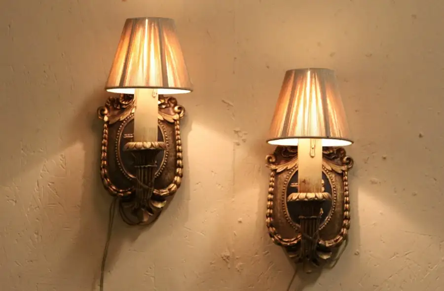 Main image of Pair of Classical 1920's Antique Wall Light Sconces