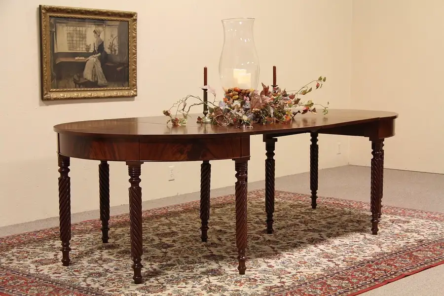 Main image of Sheraton 1820 Dining Table / Demilune Console Table