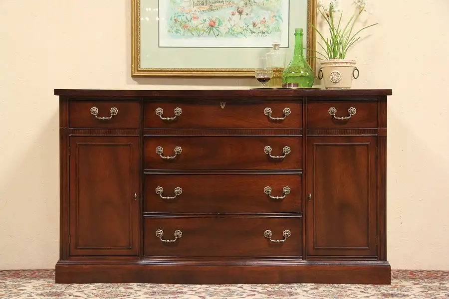 Main image of Federal Style Vintage Mahogany Sideboard, Server or Buffet