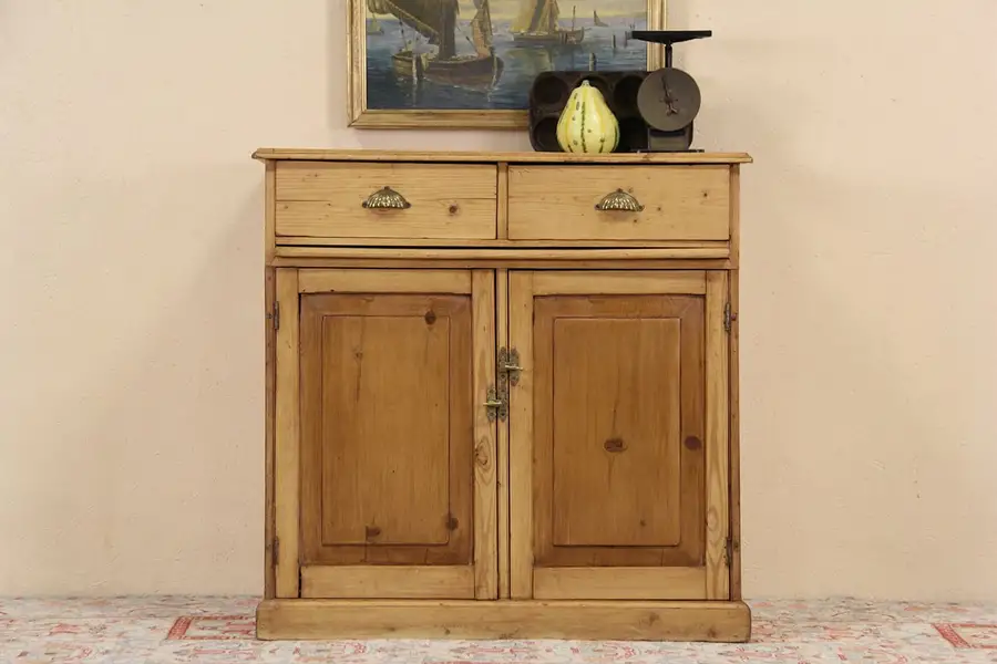 Main image of Country Pine Antique 1890 Server or Sideboard