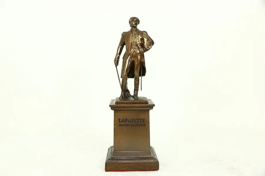 Main image of Bronze Vintage Sculpture of the Marquis de Lafayette