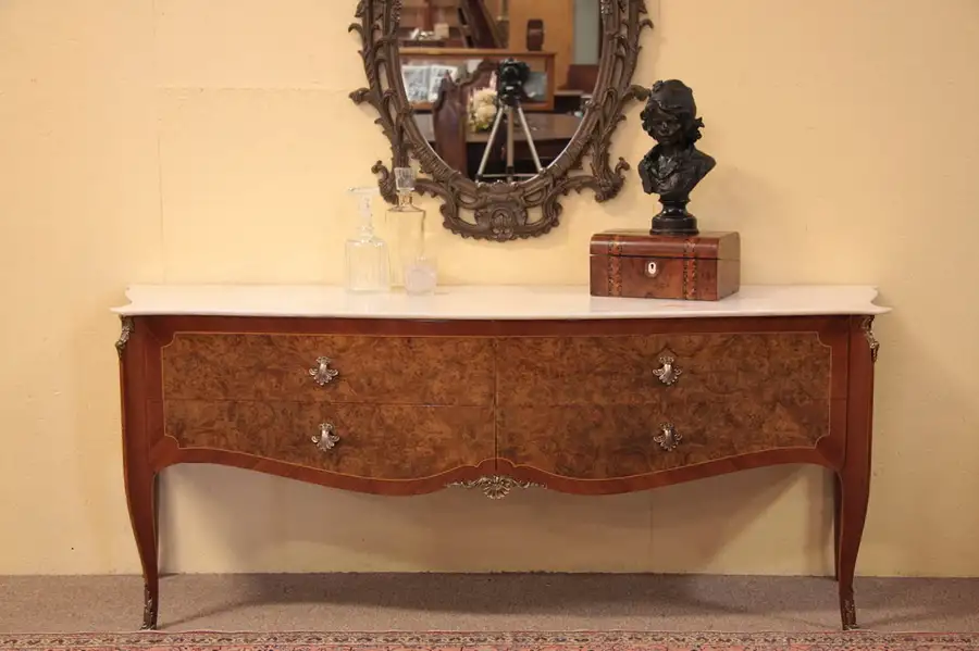 Main image of Marble Top Console, Sofa Table, Vessel Sink Vanity