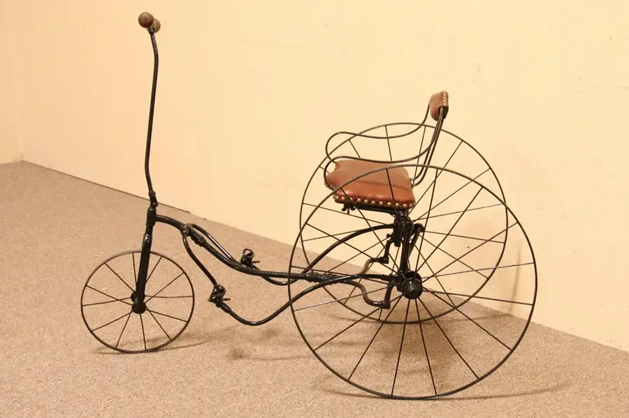 Main image of Iron Antique Child's Velocipede or Tricycle