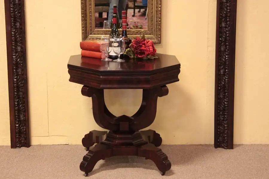 Main image of Empire Octagonal Antique Center or Lamp Table