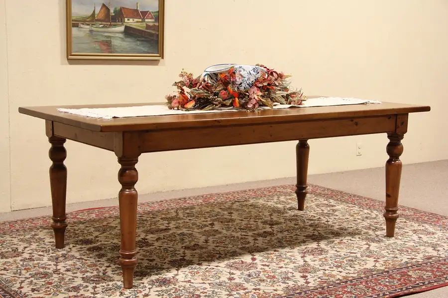 Main image of Pine Farmhouse Country Harvest Dining Table