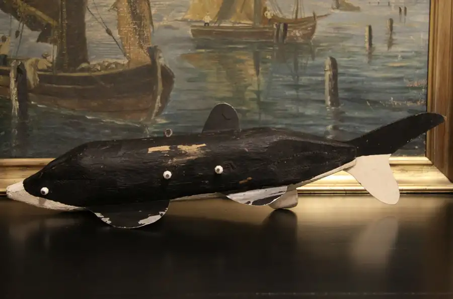 Main image of Sturgeon Vintage Folk Art Weighted Fish Decoy