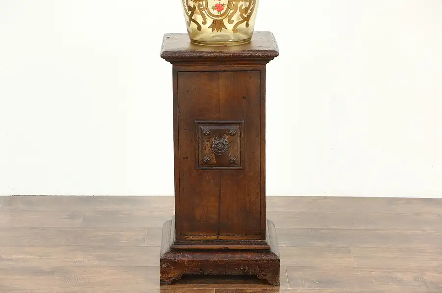 Main image of Iron Antique Dutch Safe, Camouflage Wood Grained Case, Giant Key, 12 Deadbolts