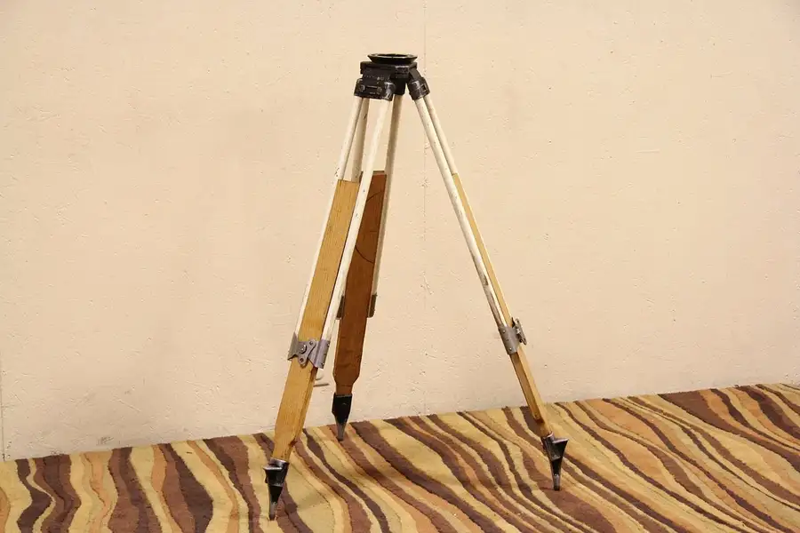 Main image of Gurley NY Industrial Surveyor Adjustable Tripod or Lamp Base