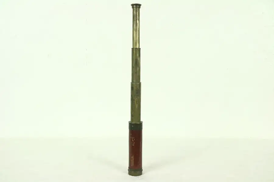 Main image of Spy Glass or Telescope, 1800's Antique Signed Ronchetti, Manchester, England