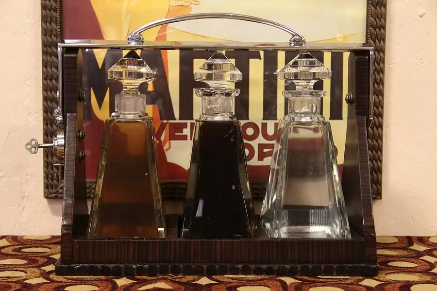 Main image of Tantalus Crystal Decanters, London Rosewood Caddy