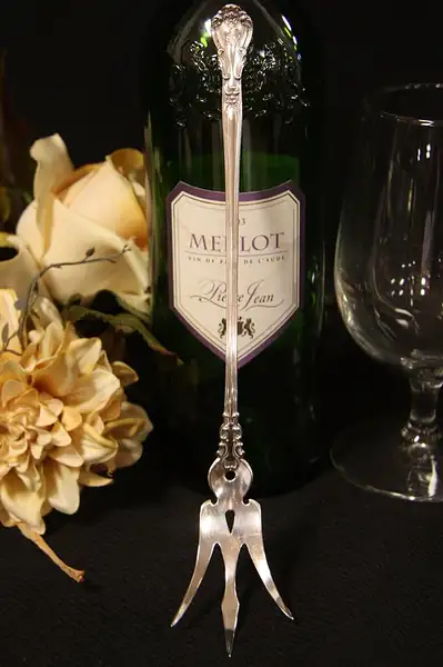 Main image of Victorian Sterling Silver Serving Fork, pat 1895