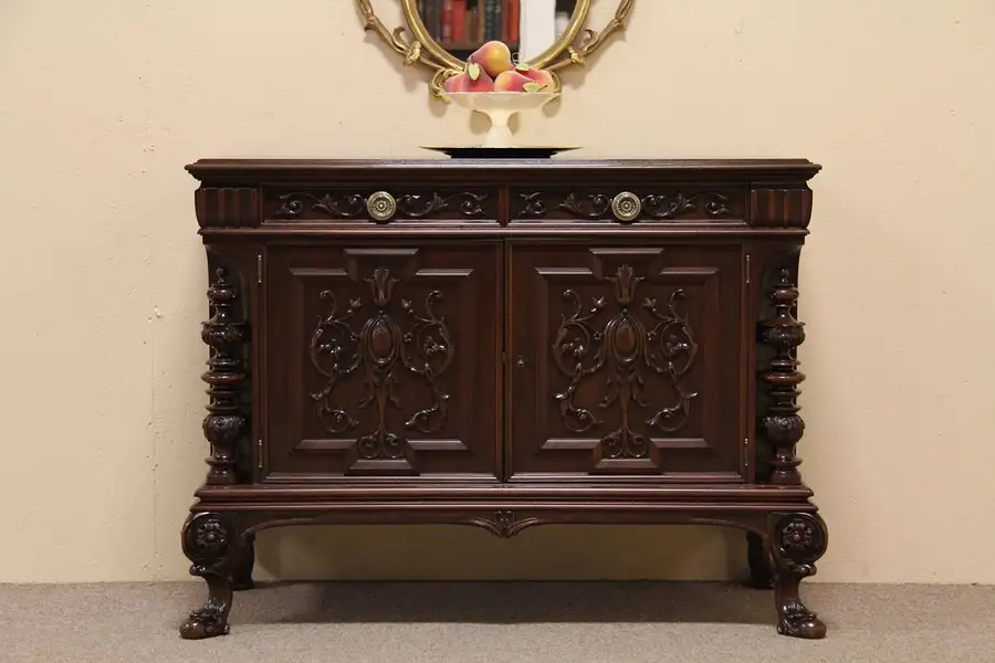 Main image of Renaissance Carved Hunt Board, Server or Console