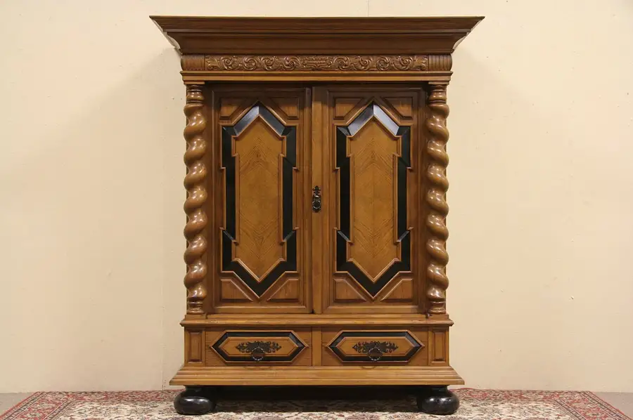 Main image of Kas Dutch Dowry Cupboard or Armoire