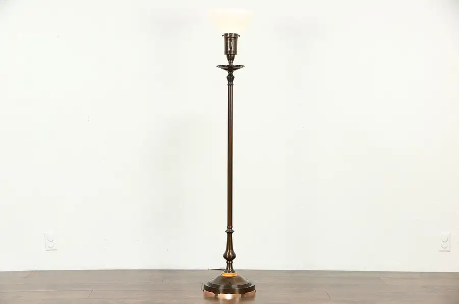 Main image of Floor Lamp, Signed Colonial Premier, Night Light Base
