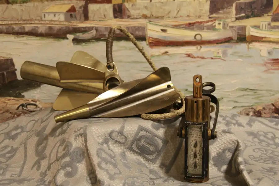 Main image of Nautical Antique Bliss Taffrail Log & Fish Spinners