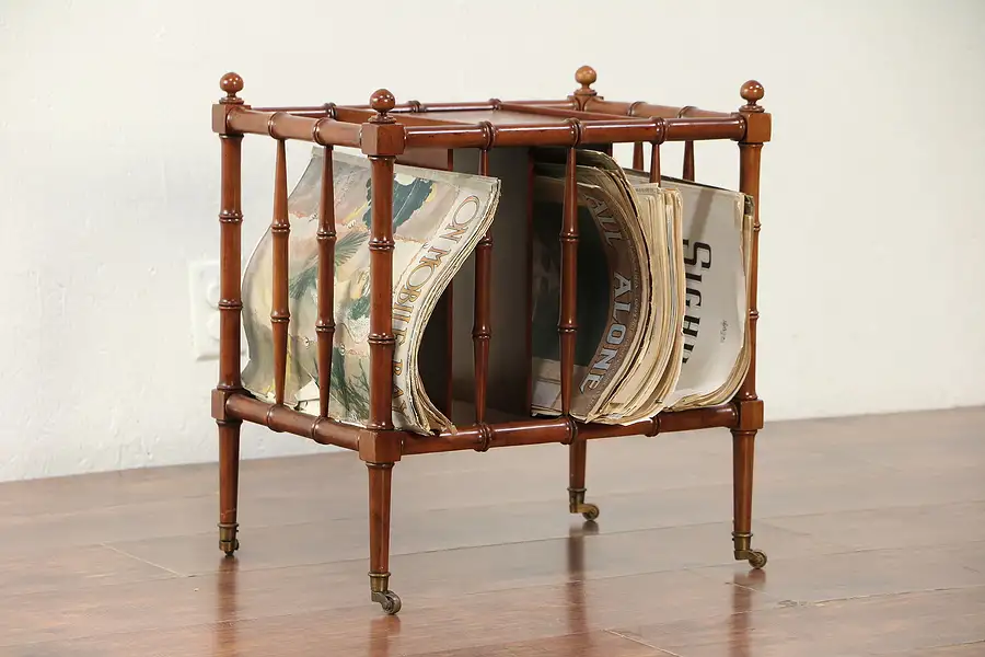 Main image of Canterbury Magazine Rack Music Caddy, Vintage Cherry, Signed Baker