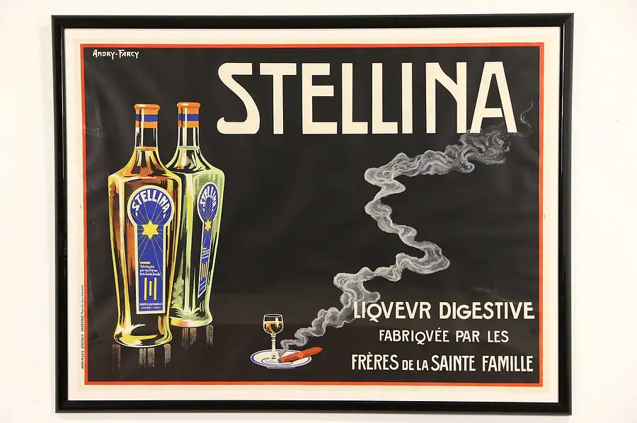 Main image of Stellina Liqueur Digestive French Advertising Poster, Billy Hork Gallery