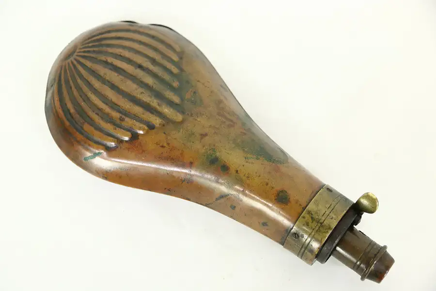 Main image of Brass Antique 1860's Powder Flask