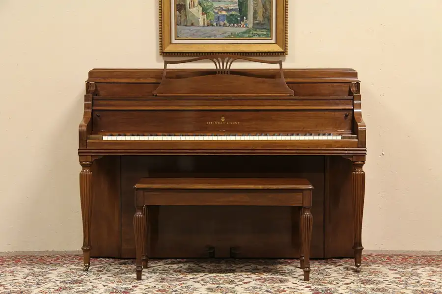 Main image of Steinway 1963 Console Piano & Bench