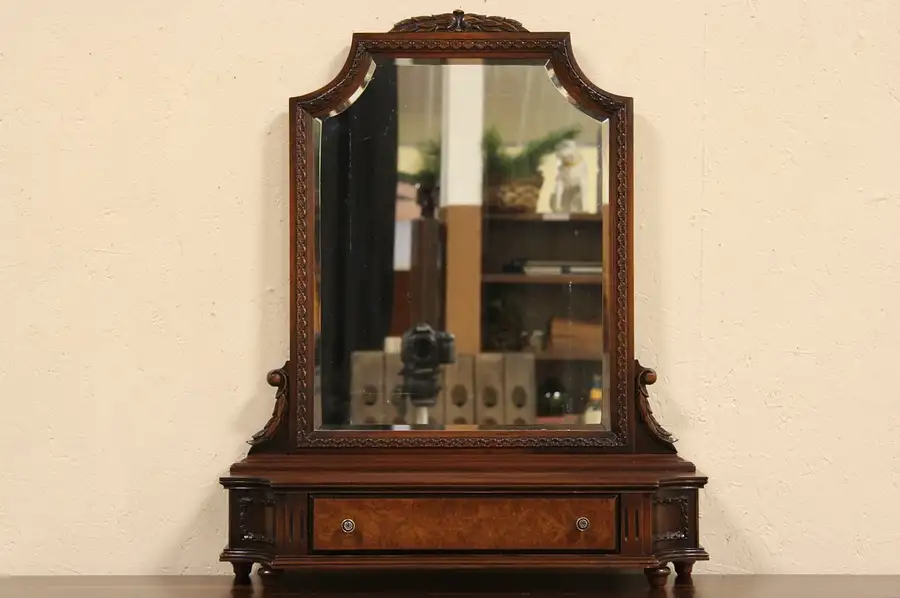 Main image of Shaving or Dresser Mirror with Jewelry Drawer, 1925