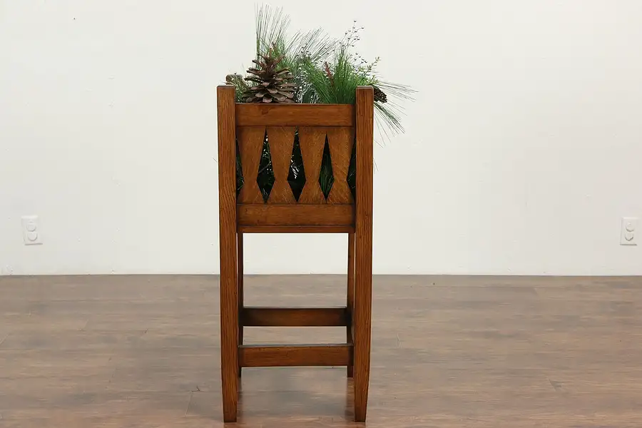 Main image of Arts & Crafts Mission Oak Antique 1905 Craftsman Planter