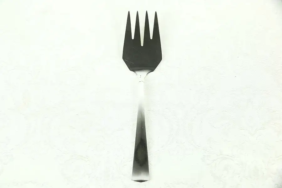 Main image of Art Deco 1925 Italian Serving Fork, 800 Silver 3.2 Troy Ounces