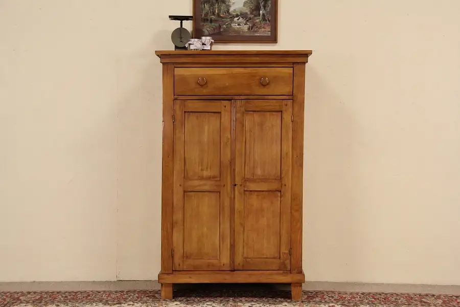 Main image of Country Pine 1870 Primitive Antique Jelly Cupboard