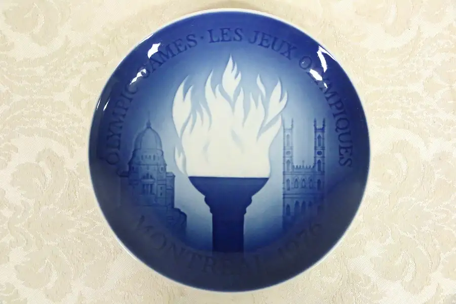 Main image of 1976 Vintage Bing & Grondahl B&G 7" Plate Montreal Olympic Games Limited Edition