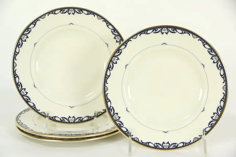Main image of Lenox Liberty Pattern Set of 4 Dessert or B&B 6 3/8" Plates, Hand Painted