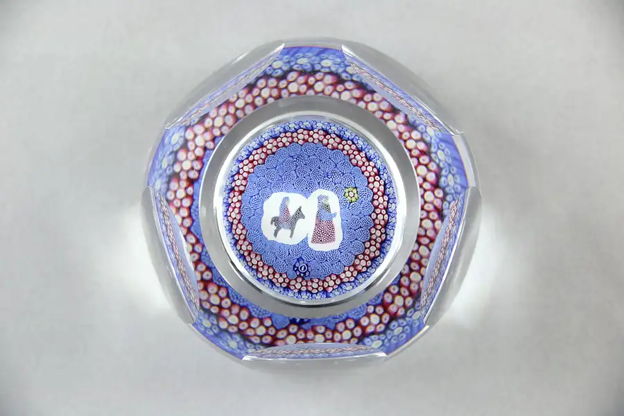 Main image of Christmas Mary & Joseph Millifiori Glass Paperweight