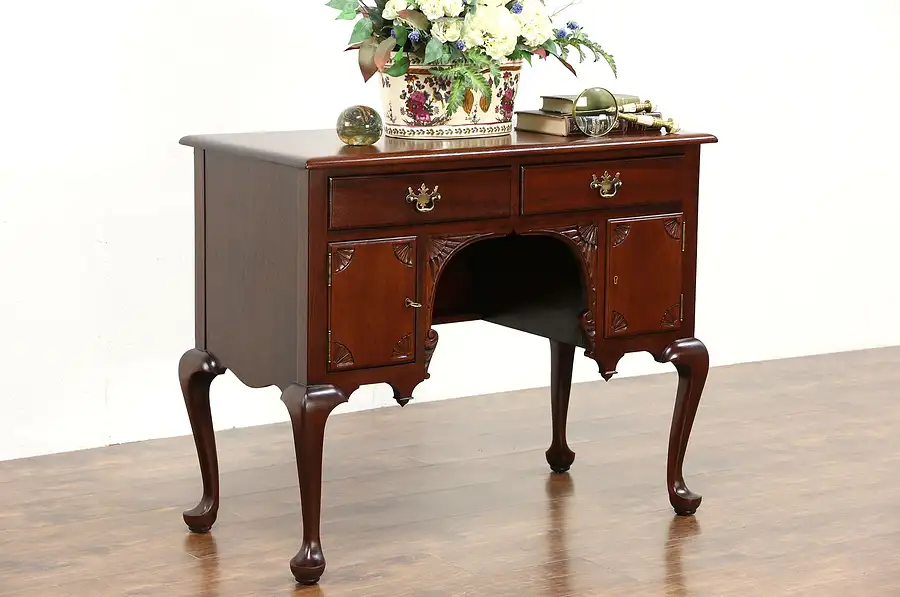 Main image of Georgian Design 1920's Mahogany Lowboy, Server or Hall Console Table