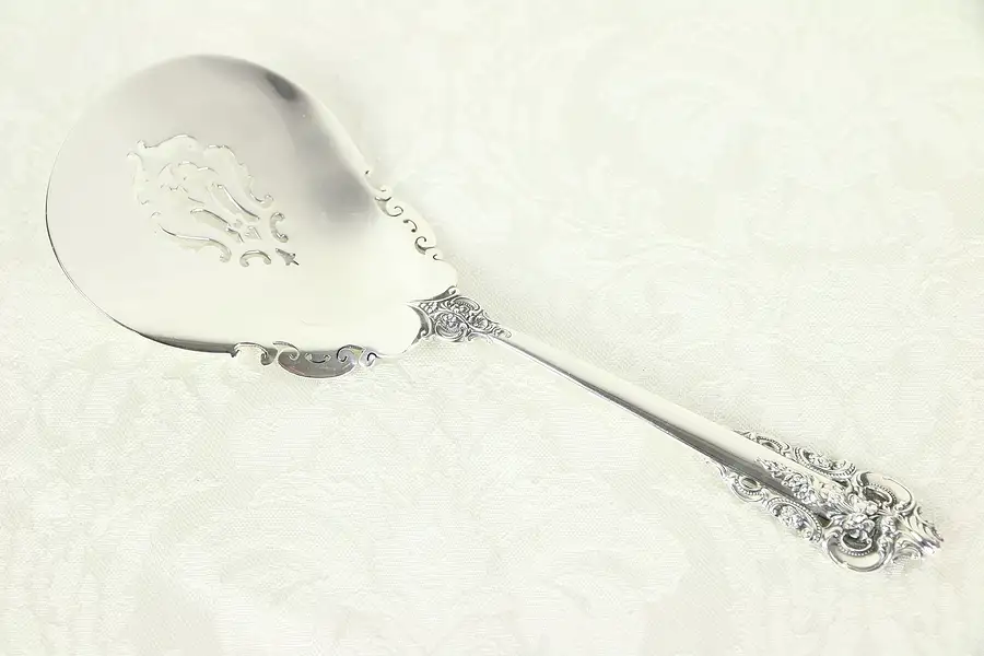 Main image of Grand Baroque Wallace Sterling Silver Pierced 8" Serving Spoon