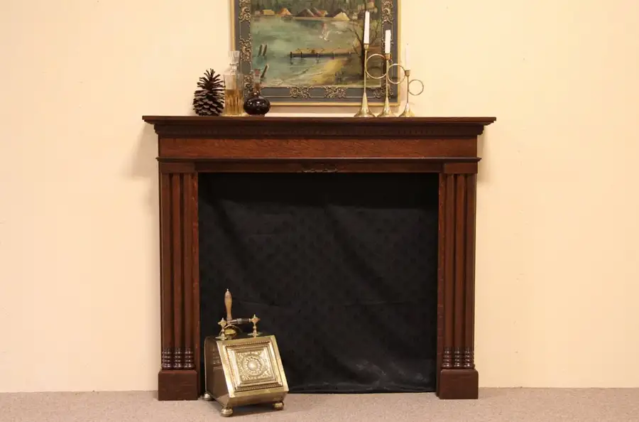 Main image of Oak Fireplace Mantel & Surround