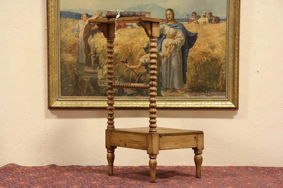 Main image of New Orleans Pine Prayer Kneeler or Prie Dieu