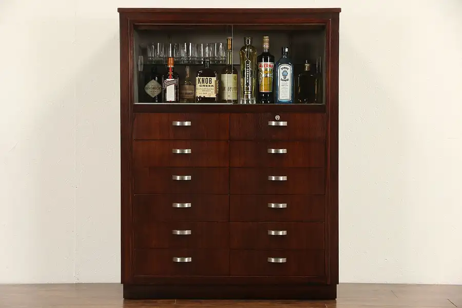 Main image of Midcentury Modern 1950's Vintage 12 Drawer Doctor's Medical Cabinet