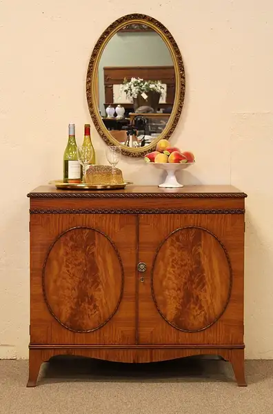 Main image of Satinwood Sideboard, Huntboard, Vessel Sink Vanity