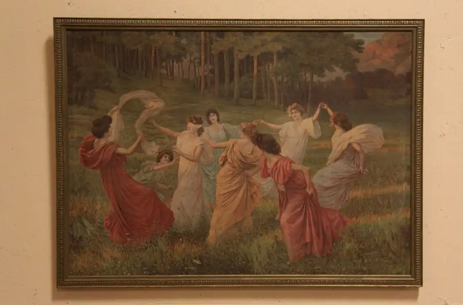 Main image of Frolic in a Meadow, 1910 C. Maillard Tapestry on Canvas