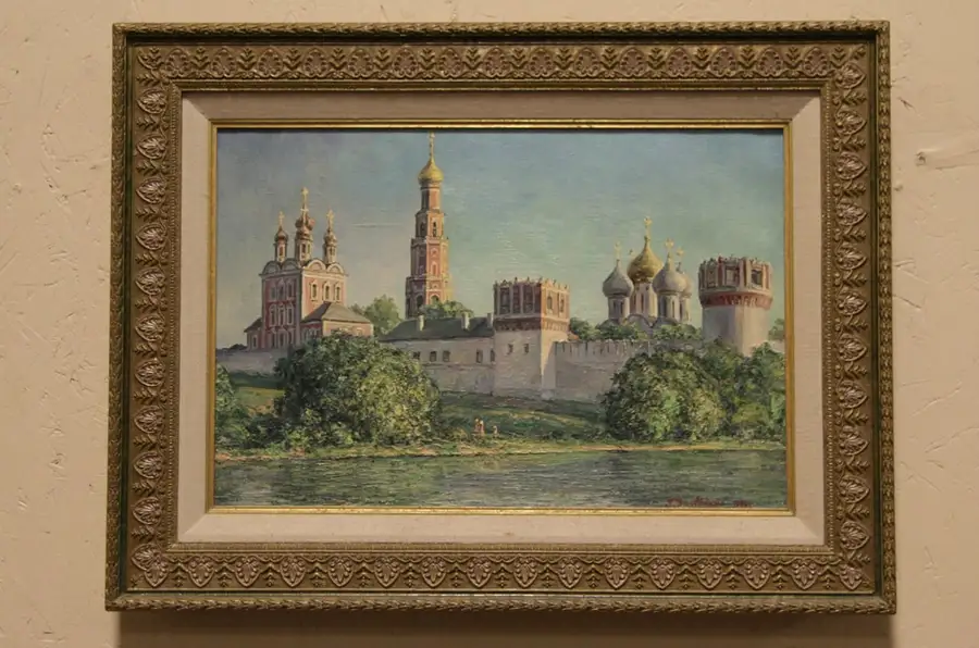 Main image of Novodevichi Monastery 1994 Original Oil Painting