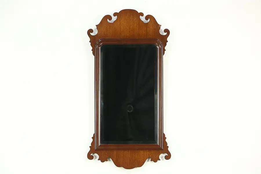 Main image of Colonial Williamsburg Looking Glass Chippendale Mirror Authorized Replica #1