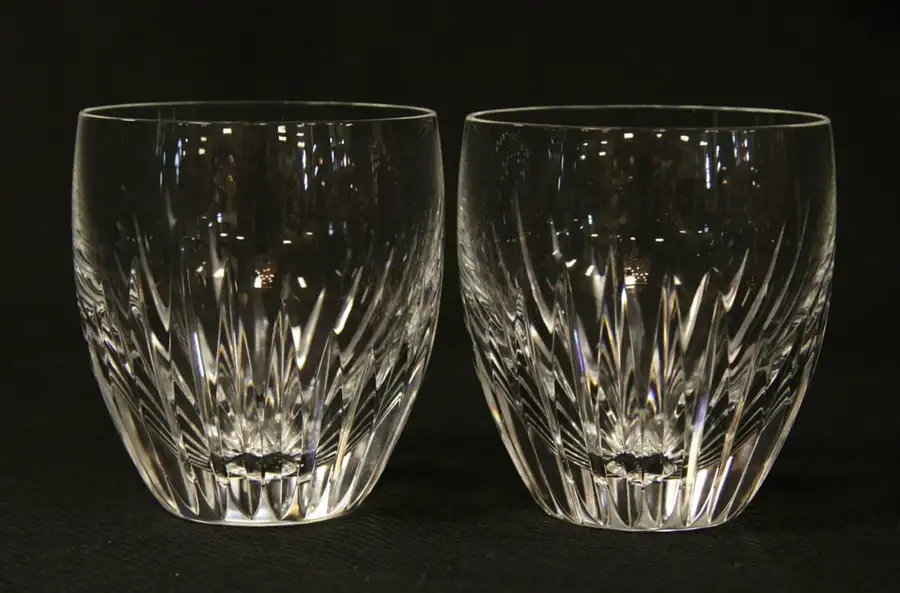 Main image of Pair of Baccarat Crystal Massena Tumblers or Glasses