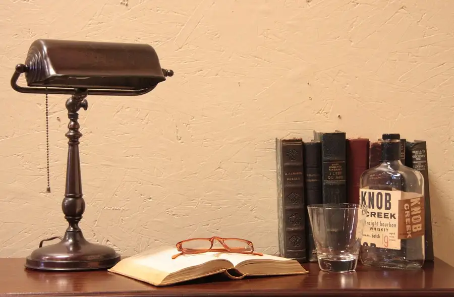 Main image of 1910 Antique Desk or Piano Lamp