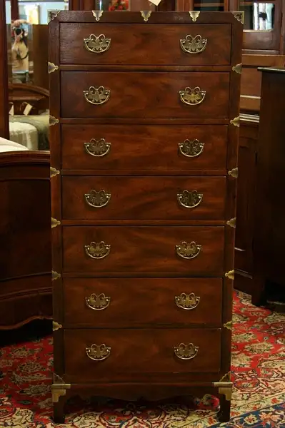 Main image of Henredon Campaign Style 7 Drawer Lingerie Chest