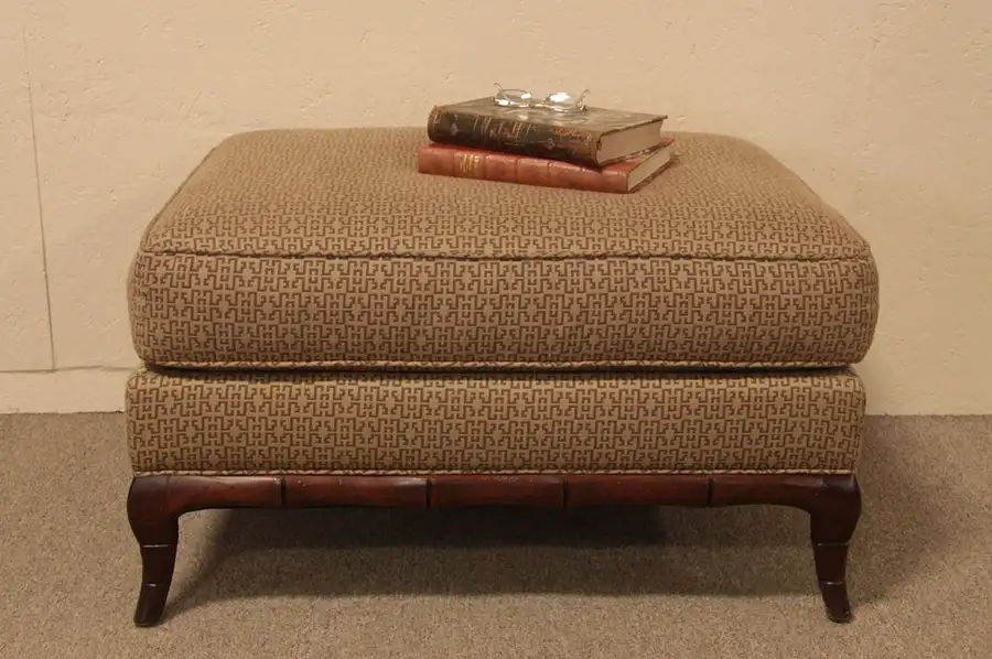 Main image of Baker Carved Hassock or Ottoman