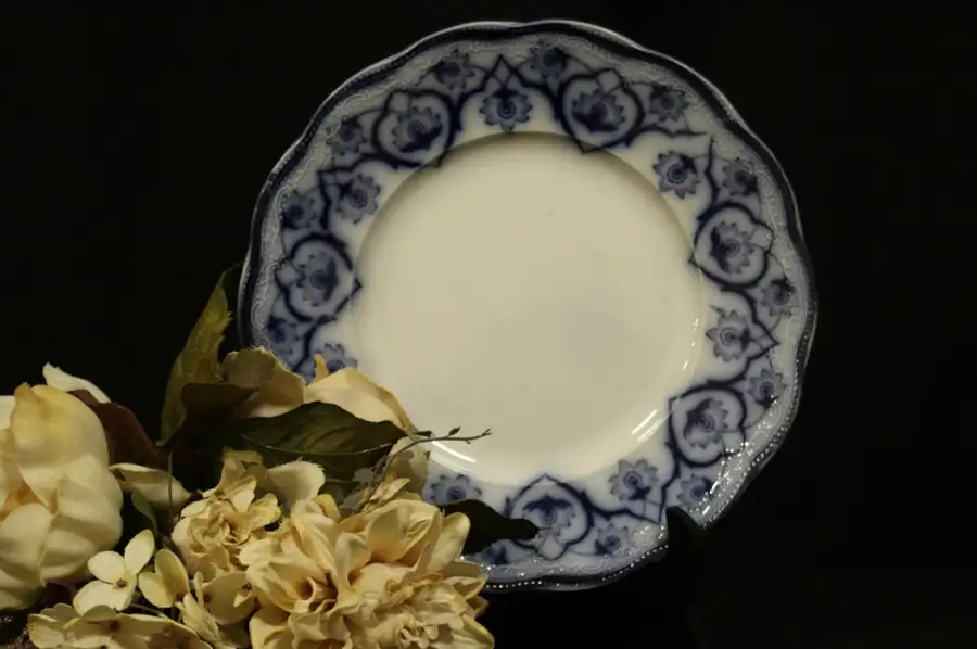 Main image of Flow Blue Libertas Prussia 1880 Antique Plate