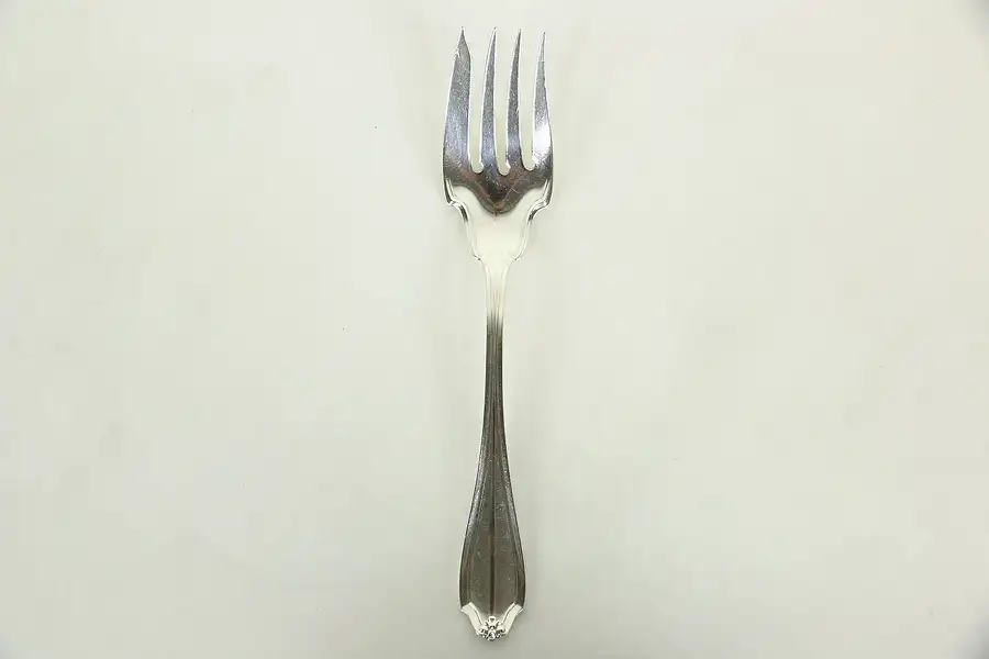 Main image of Sterling Silver Antique Serving Fork, Pat. 1910 Grainger Hallman