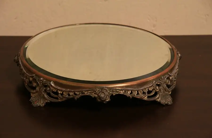 Main image of Plateau or Victorian Centerpiece Stand, Beveled Mirror
