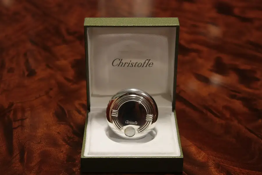 Main image of Christofle Sterling Silver Pill Box & Case