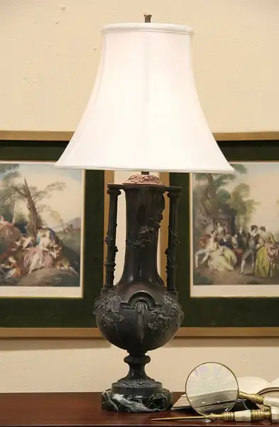 Main image of Lamp, 1920's Classical Urn, Marble Base