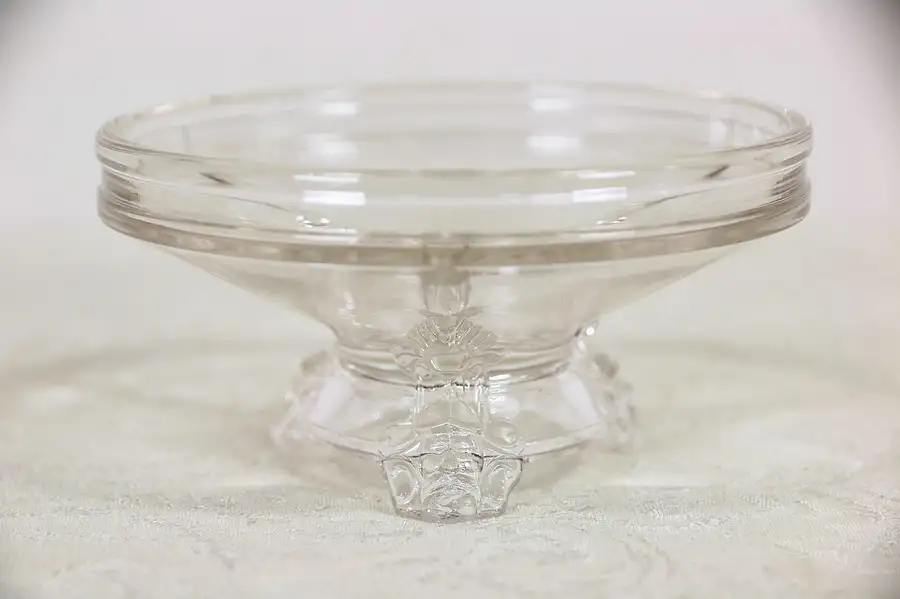 Main image of Hobbs Brockunier Bearded Head Viking Glass Compote or Sherbet