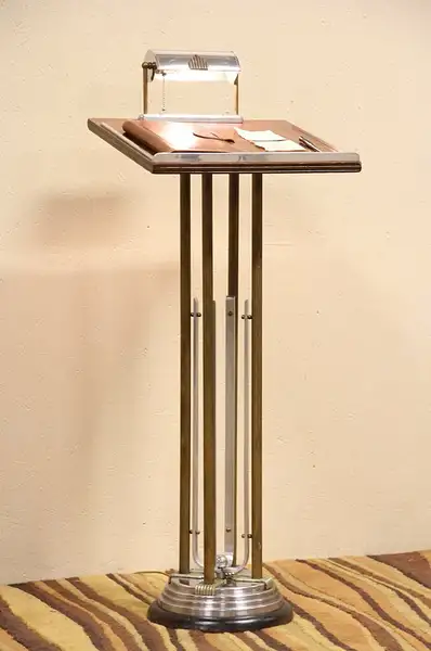 Main image of Art Deco 1930's Lectern, Podium or Reception Stand